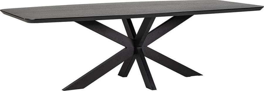 Richmond Interiors Richmond Deens Ovale Eettafel Bonvoy Eiken Zwart Ovaal