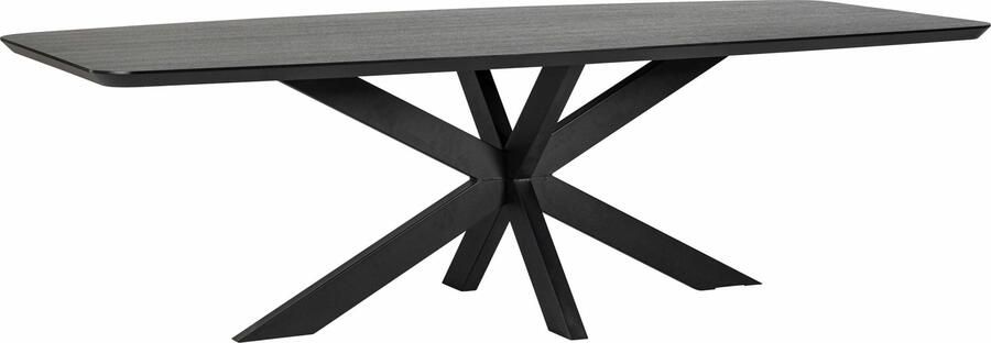 Richmond Interiors Richmond Deens Ovale Eettafel Bonvoy Eiken 260 x 100cm Zwart