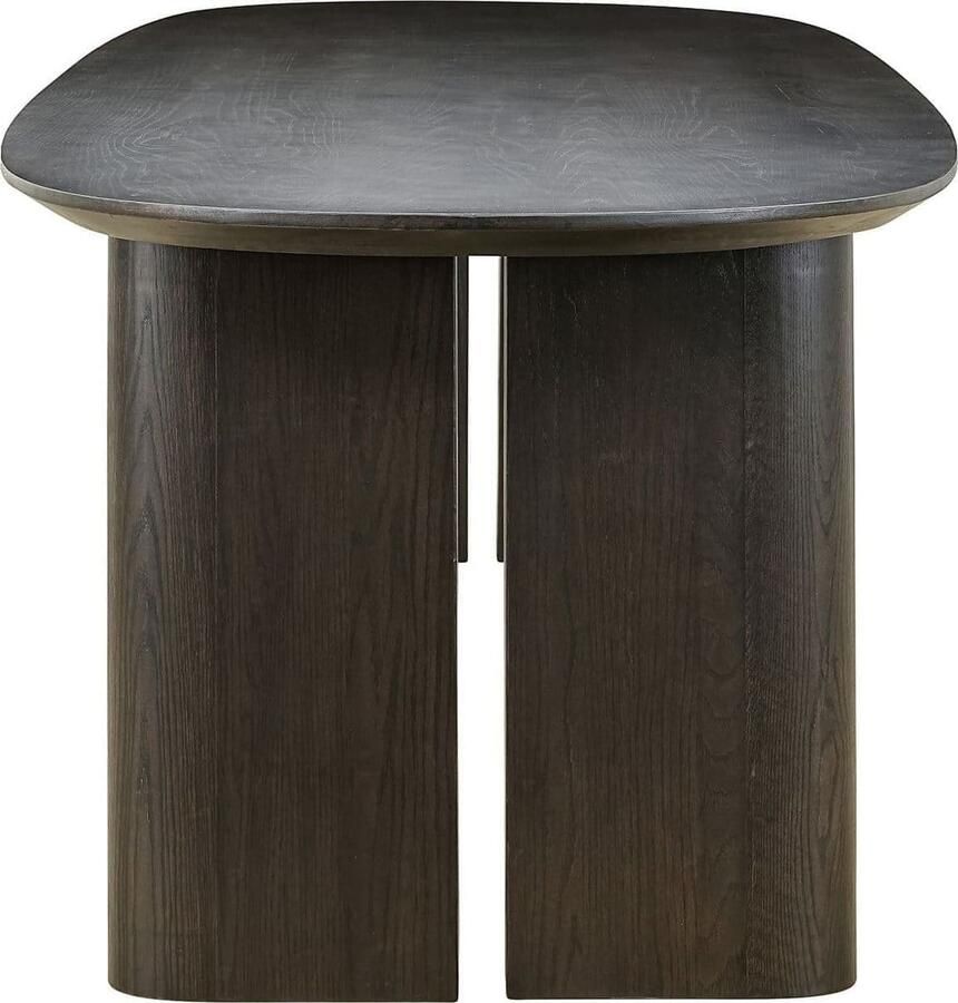 Richmond Interiors Richmond Ovale Eettafel Durban Met verstelbare poten Eiken 250 x 100cm Bruin Ovaal