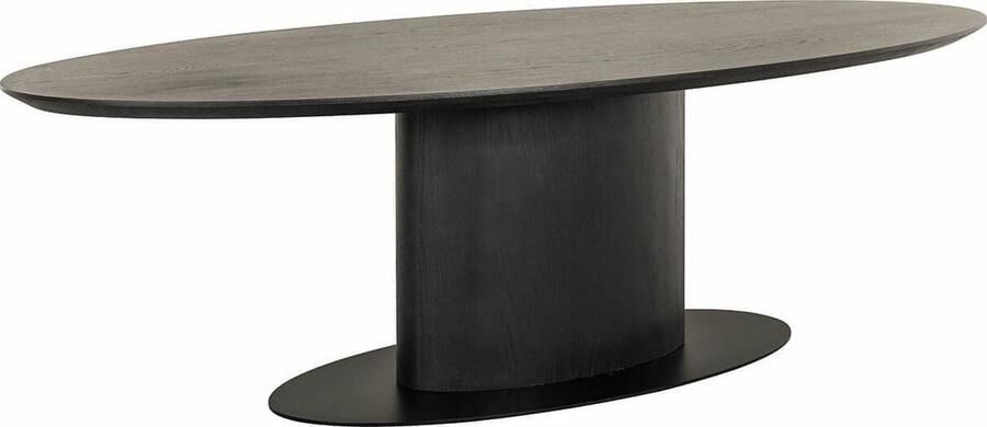 Richmond Interiors Richmond Ovale Eettafel Gordon Eiken 210 x 105cm Dark Coffee Ovaal