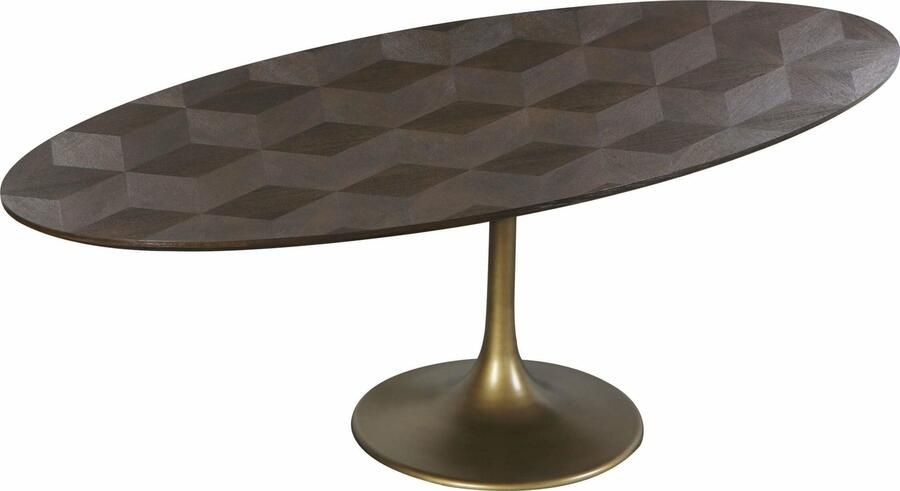 Richmond Interiors Richmond Ovale Eettafel Luxor Eikenhout 230 x 110cm Bruin Ovaal