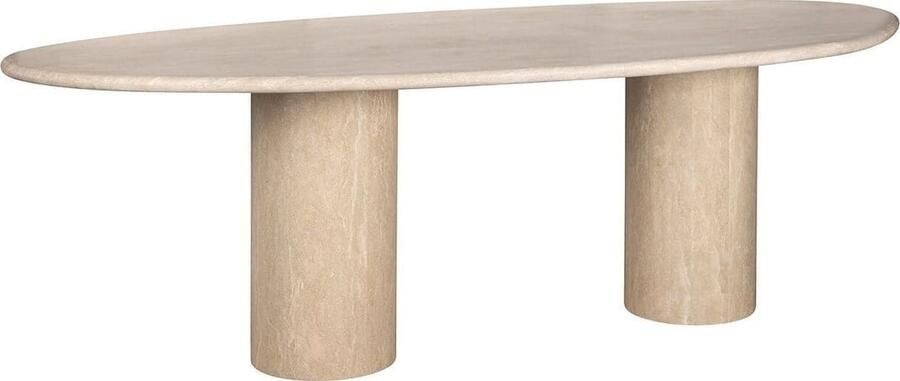 Richmond Interiors | Eettafel Renaissance organisch Italian Travertine | Eettafels | Eettafel
