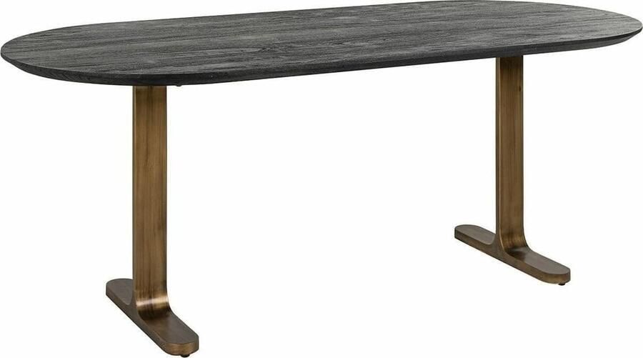 Richmond Interiors Richmond Ovale Eettafel Revelin Mangohout 235 x 90cm Bruin