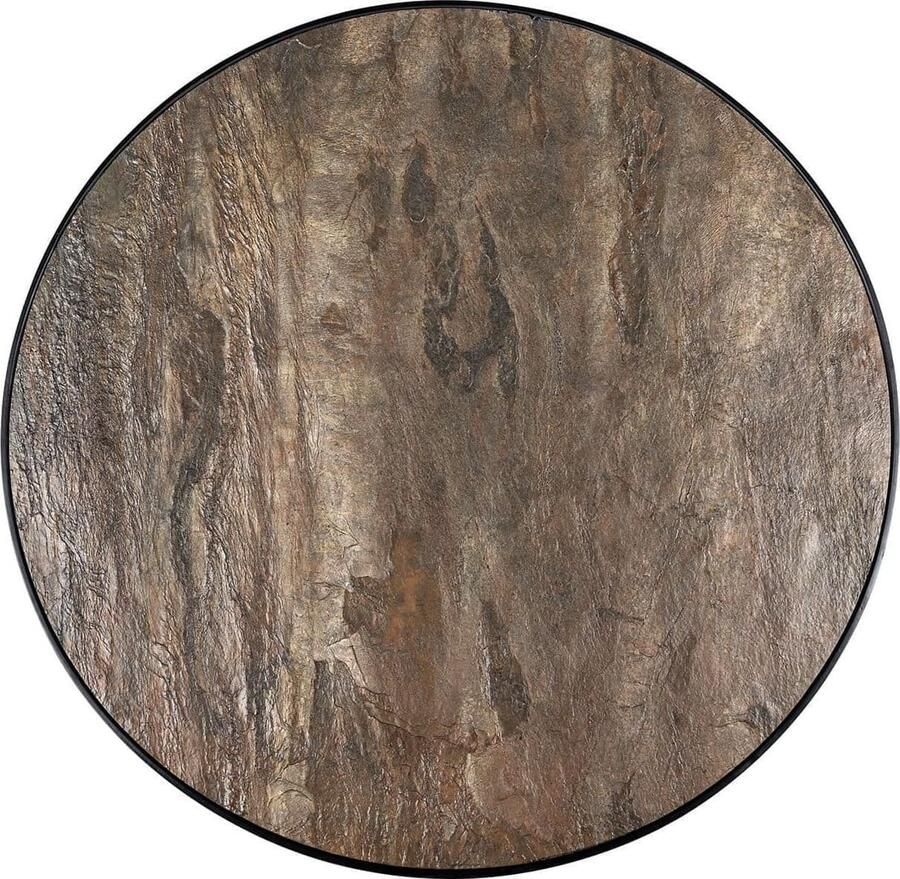 Richmond Interiors Richmond Ronde Eettafel Russel Steenfineer Ø120cm Bruin