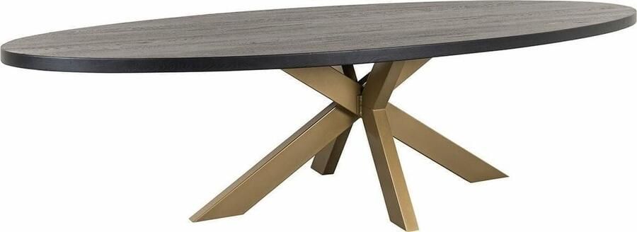 Richmond Interiors | Eettafel Watson 235 incl. spinpoot goud | Eettafels | Eettafel
