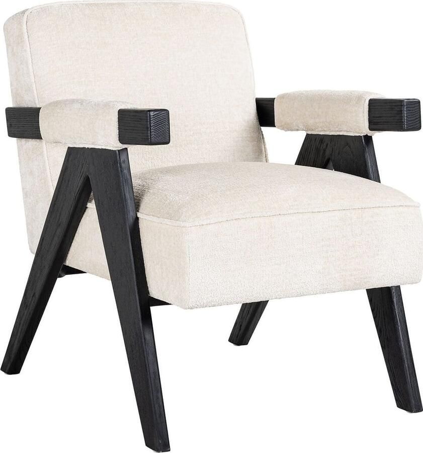 Richmond Interiors | Fauteuil Cooper white chenille | Zitmeubels woonkamer | Fauteuil