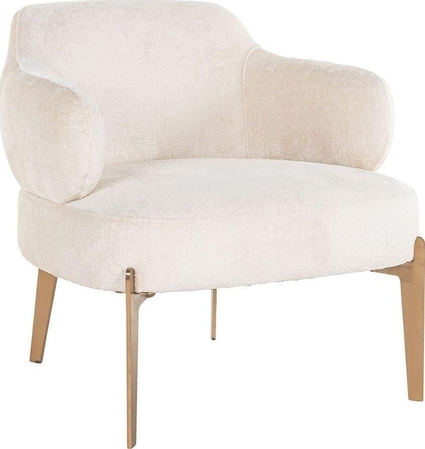 Richmond Interiors | Fauteuil Venus white chenille | Zitmeubels woonkamer | Fauteuil