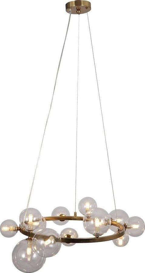 Richmond Interiors | Hanglamp Yosie brushed gold | Woonaccessoires | Hanglamp