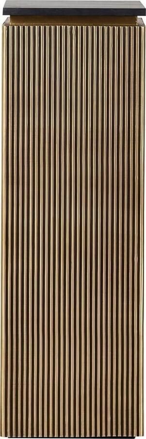 Richmond Interiors Richmond Zuil met opbergruimte Ironville Marmer en Brass 110 x 35cm Goud