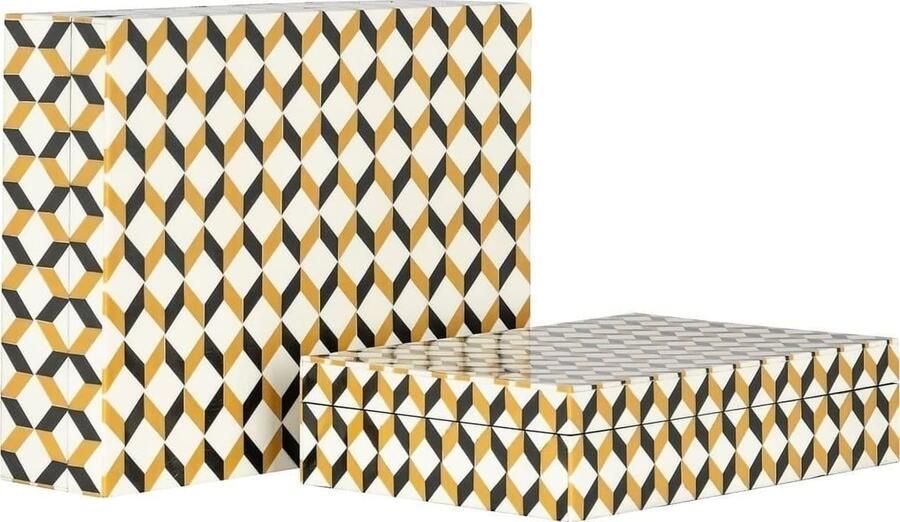 Richmond Interiors | Opbergbox Frences set van 2 | Woonaccessoires | WoningdecoratieWoonaccessoire