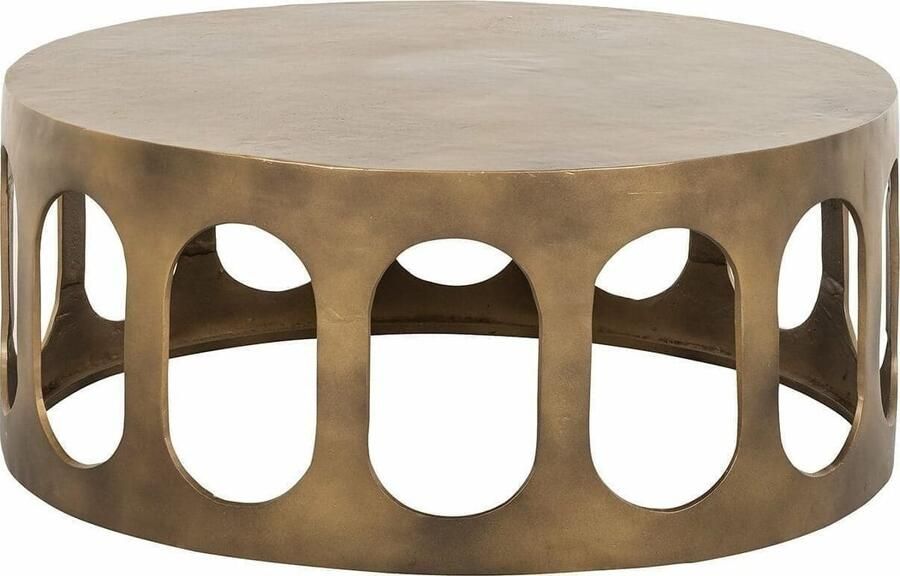 Richmond Interiors Richmond Ronde Salontafel Du Pont 86cm Brushed Gold