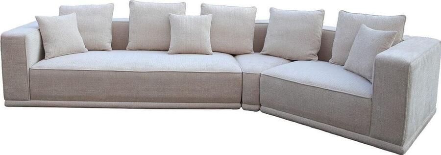 Richmond Interiors | Sofa Lusso 4-zits beige chenille | Zitmeubels woonkamer | HoekbankModulaire banken