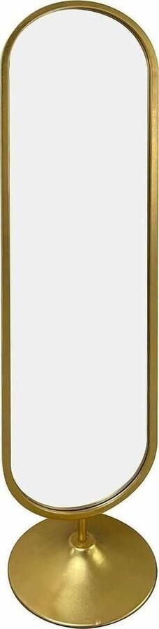 Richmond Interiors Richmond Spiegel Moya Op standaard 170 x 40cm Goud Ovaal Passpiegel