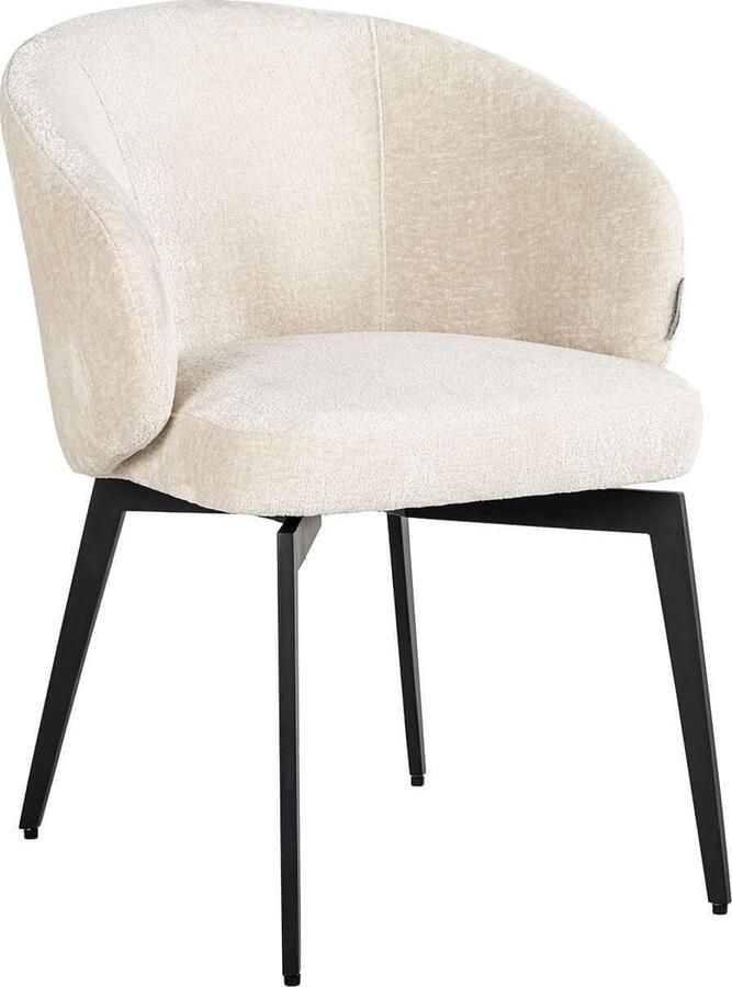 Richmond Interiors | Stoel Amphara white chenille | Zitmeubels eetkamer | Eetkamerstoel