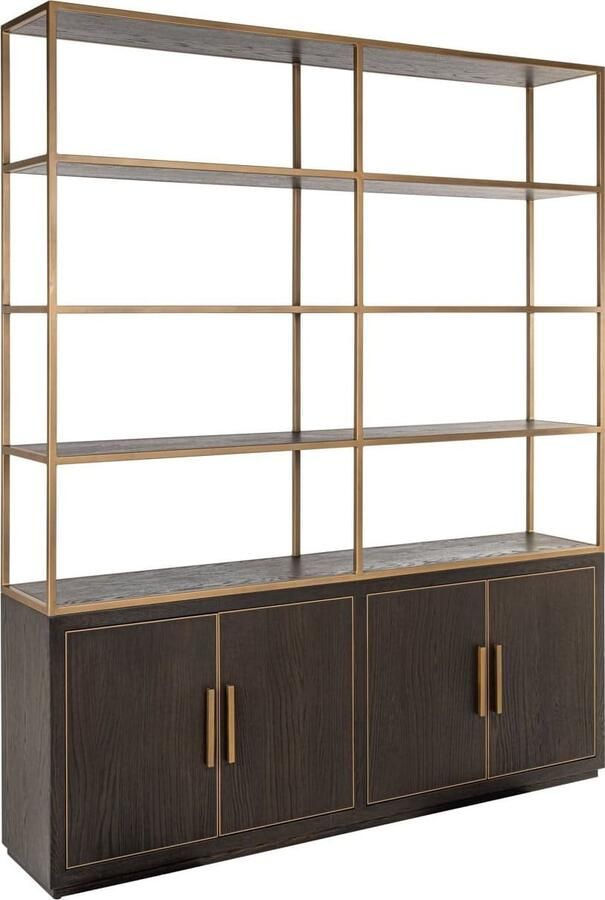 Richmond Interiors | Wandkast Carter brown large 4-doors | Woonkamer meubels | KastWandkast