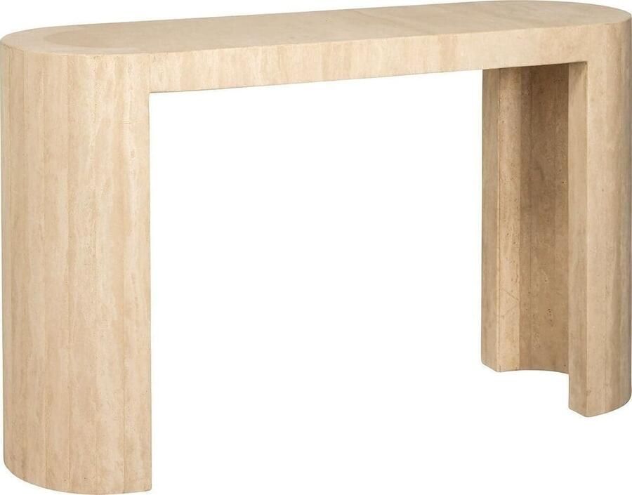 Richmond Interiors | Wandtafel Biltmore Italian beige Travertin | Woonkamertafels | Wandtafel