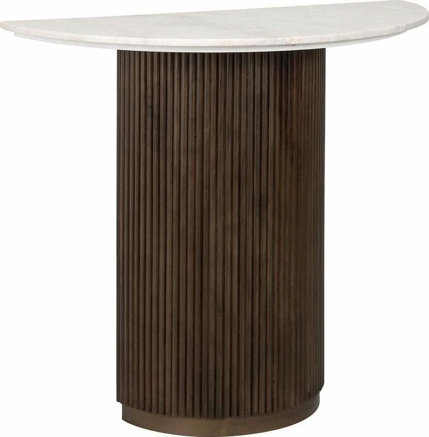 Richmond Interiors Richmond Sidetable Mayfield Marmer en Mangohout 90cm Bruin