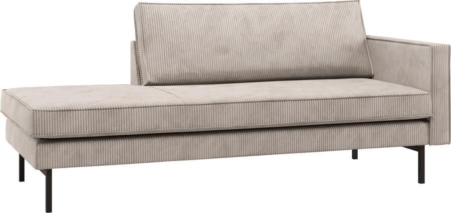 Rodeo daybed rechts ribstof ecru