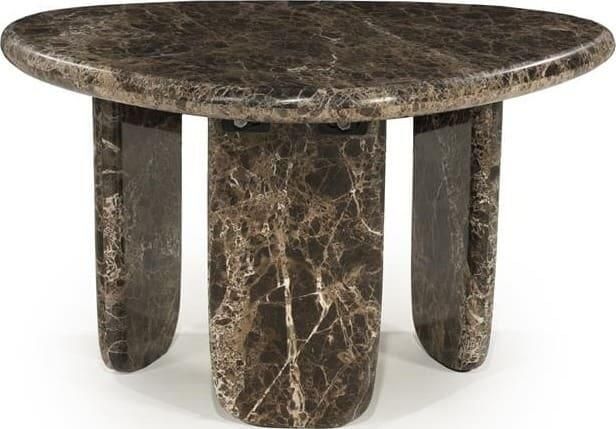 Eleonora Organische Salontafel Devin Marmer 65 x 56cm Bruin