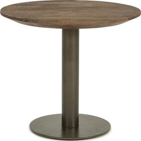 Eleonora Ronde Salontafel Esila Mangohout 50cm Bruin