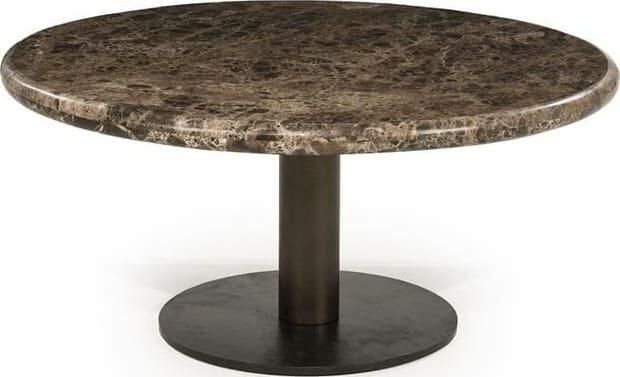 Eleonora Ronde Salontafel Luigi Marmer 75cm Bruin