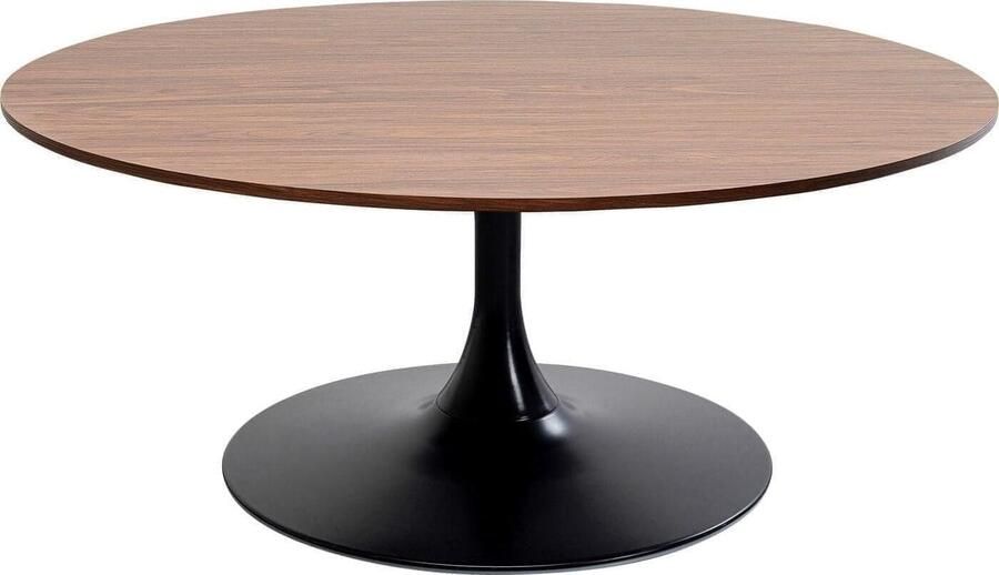 Kare Design Schickeria Salontafel 110cm walnoot en zwart