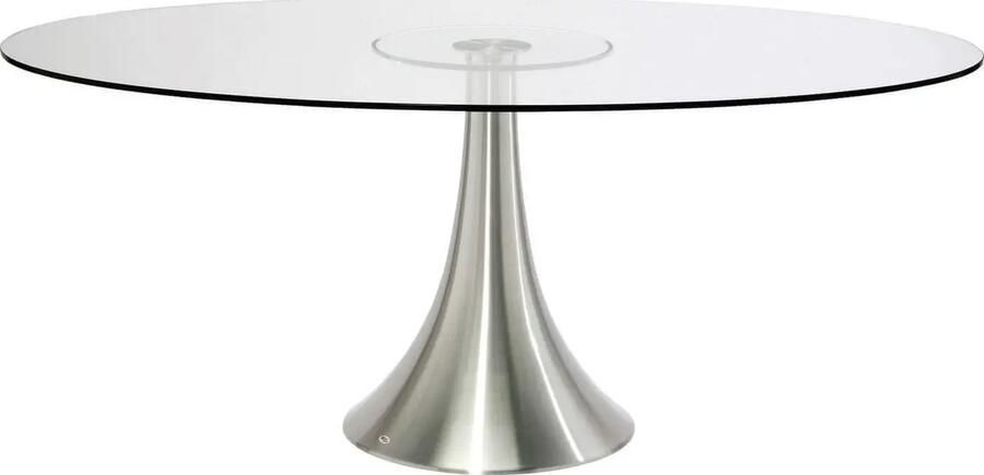 Kare Design Grande Possibilita Ovale Tafel Glas 180 Cm