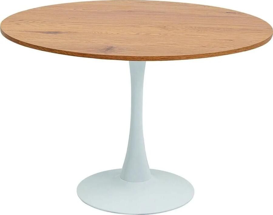 Kare Design Schickeria Ronde Eettafel 110 X 74 Cm Eiken|Wit