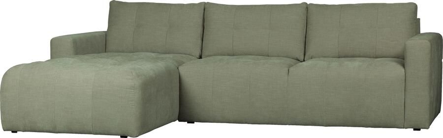 Vtwonen | Bar Hoekbank Geweven Stof Links Groen | Zitmeubels woonkamer | HoekbankModulaire banken