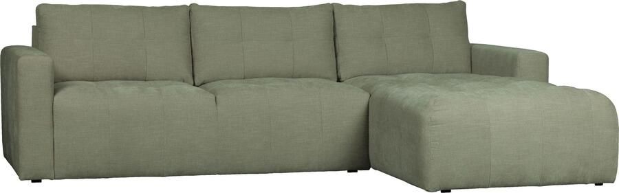 Vtwonen | Bar Hoekbank Geweven Stof Rechts Groen | Zitmeubels woonkamer | HoekbankModulaire banken