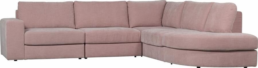 Vtwonen | Family Hoekbank Ronding Rechts Roze | Zitmeubels woonkamer | HoekbankModulaire banken