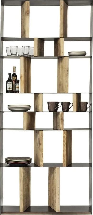 Kare Design Boekenkast Storm 100x234 Zwart Metaal