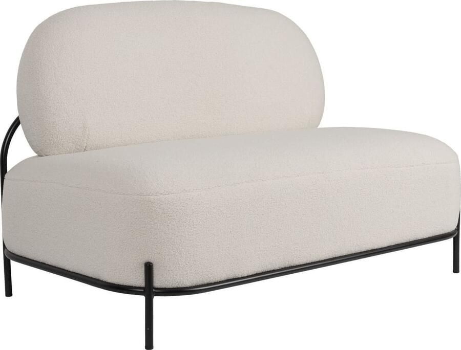 White Label Living | White Label Living | Loveseat Polly Teddy Ivory | Zitmeubels woonkamer | 1 5-zitsbankLoveseat | Zitmeubels woonkamer | 1 5