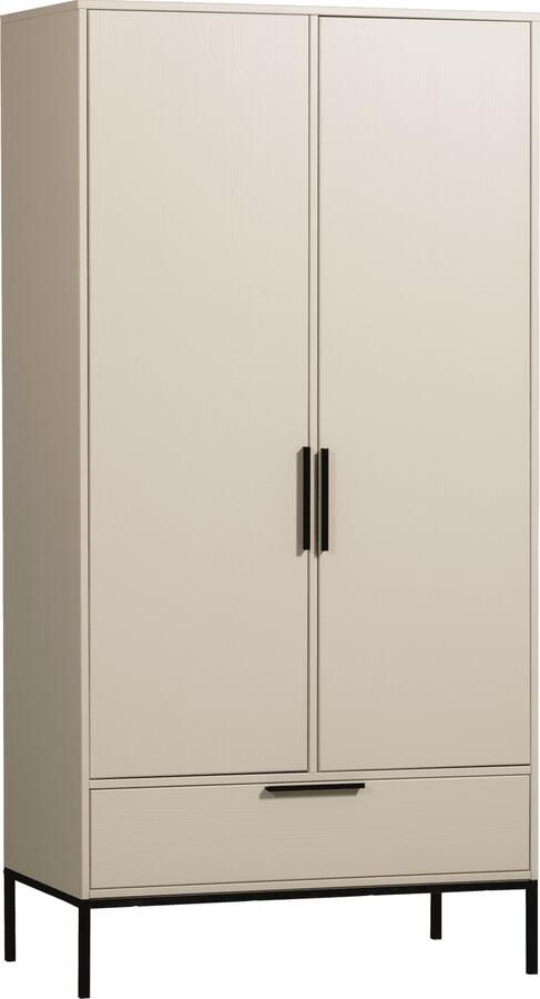 WOOOD | Adam 2-deurs kast grenen dust | Slaapkamerkasten | Linnenkast - Foto 3