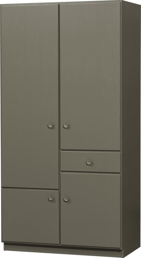 WOOOD | Alfie kledingkast smal 107cm grenen forest | Slaapkamerkasten | Linnenkast