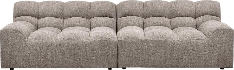 WOOOD | Allure 3-zitsbank geweven stof klei melange | Zitmeubels woonkamer | 3-zitsbank