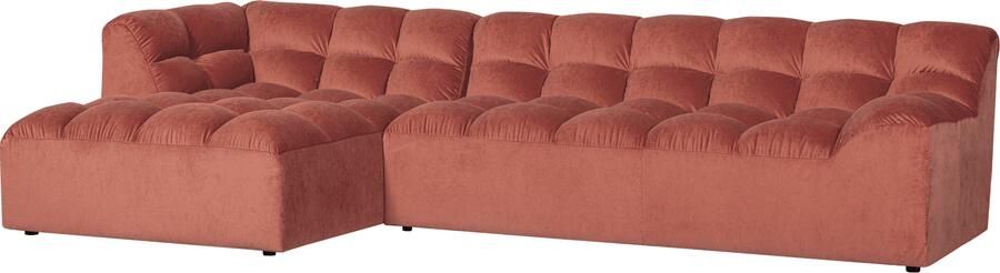 WOOOD | Allure chaise longue links velvet blush | Zitmeubels woonkamer | Hoekbank