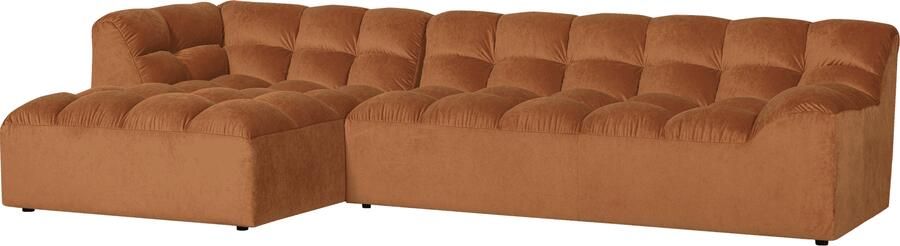 WOOOD | Allure chaise longue links velvet terra | Zitmeubels woonkamer | Hoekbank