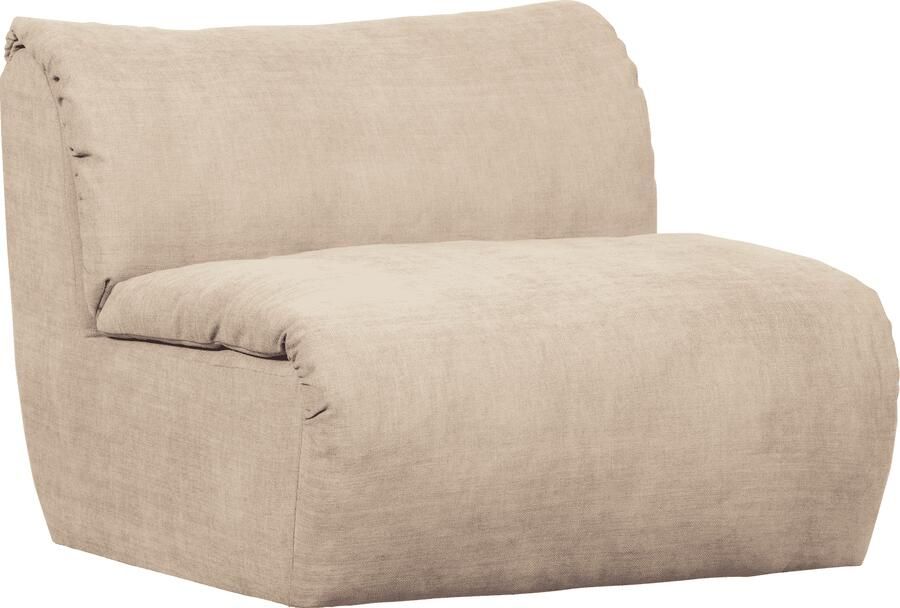 WOOOD | Baggy 1-zitsbank geweven chenille zand | Zitmeubels woonkamer | Fauteuil - Foto 2