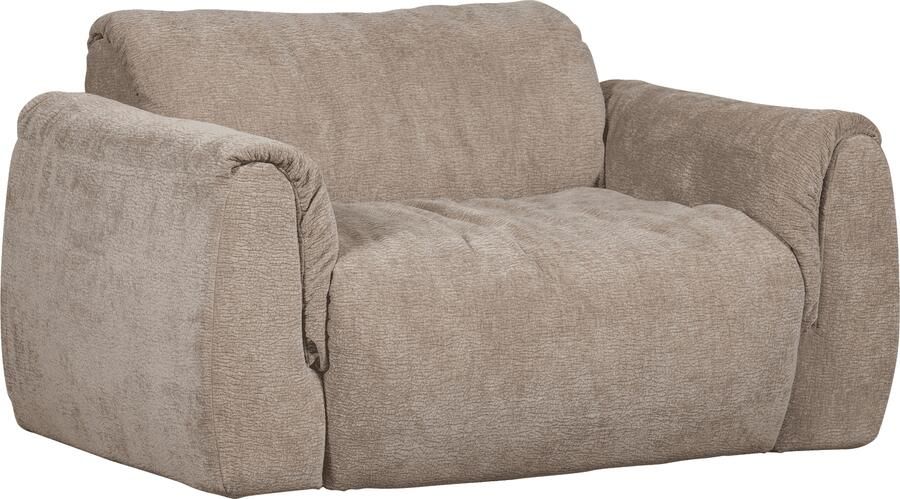 WOOOD | Baggy loveseat 3d chenille zand | Zitmeubels woonkamer | Loveseat