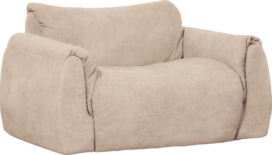 WOOOD | Baggy loveseat geweven chenille zand | Zitmeubels woonkamer | Loveseat