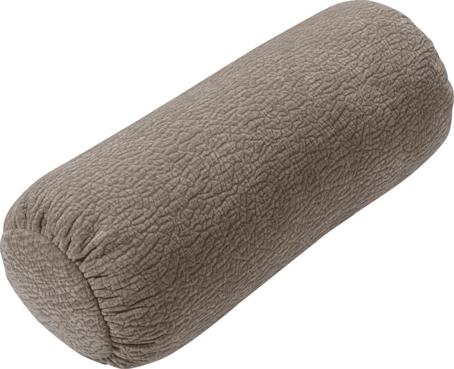 WOOOD | Baggy rolkussen 50xo23cm 3d chenille zand | Woonaccessoires | Sierkussen