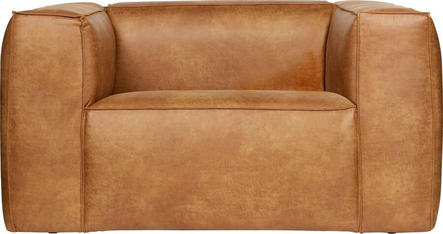 WOOOD | Bean Fauteuil Cognac | Zitmeubels woonkamer | Fauteuil