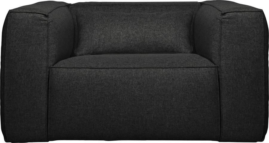 WOOOD | Bean Fauteuil Incl. Kussen Donkergrijs Gemeleerd | Zitmeubels woonkamer | Fauteuil
