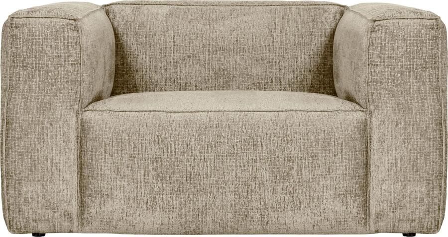 WOOOD | Bean fauteuil structure velvet buttermilk | Zitmeubels woonkamer | Fauteuil
