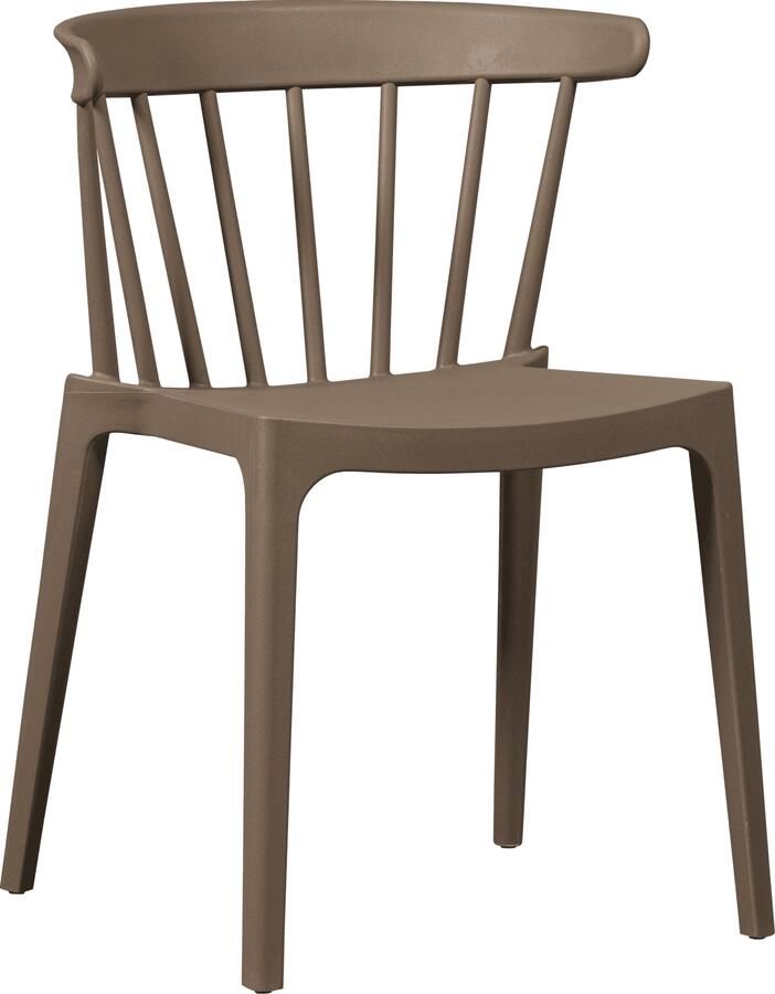 WOOOD | Bliss tuinstoel met spijlen bruin melange | Tuinmeubelen | Tuinstoel