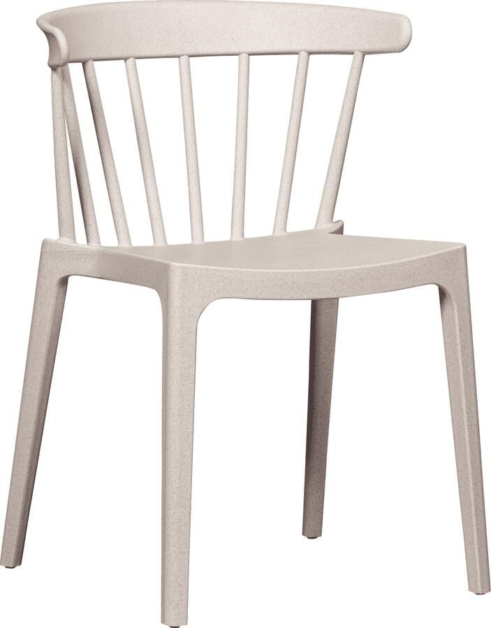 WOOOD | Bliss tuinstoel met spijlen off white melange | Tuinmeubelen | Tuinstoel