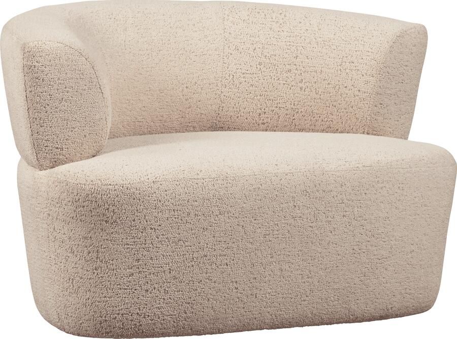WOOOD | Boris fauteuil boucle warm zand | Zitmeubels woonkamer | Fauteuil