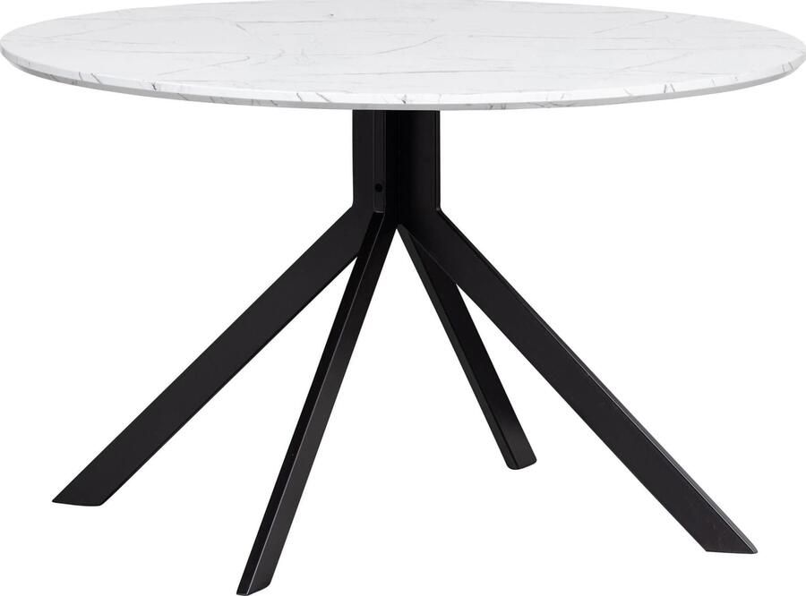WOOOD | Bruno Eettafel Mdf ZwartØ120 Cm | Eettafels | Eettafel - Foto 2