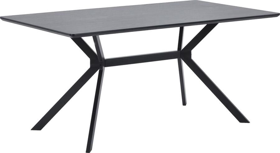 WOOOD | Bruno Eettafel Rechthoek Mdf Zwart 200x90cm | Eettafels | Eettafel - Foto 4